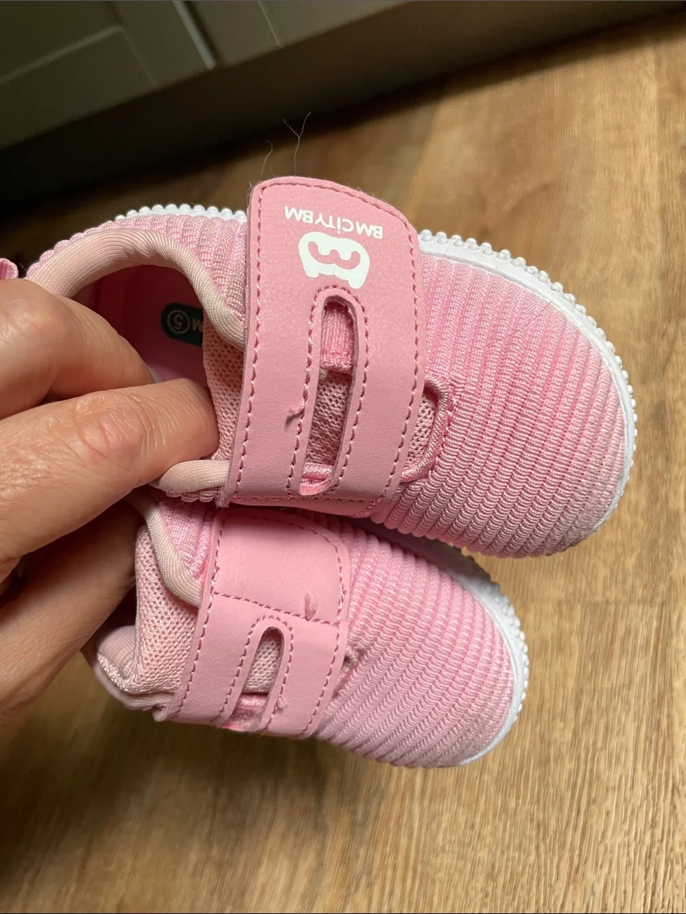 BMCITYBM Sneakers Mesh Hook and Loop Size 5 Toddler Walking Shoes